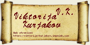 Viktorija Kurjakov vizit kartica